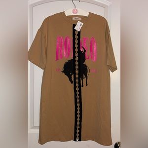 NWT Boutique Western Shirt Dress